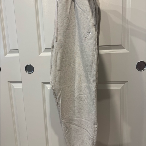 Gymshark Pants - Gymshark White Marl Rest Day Sweats